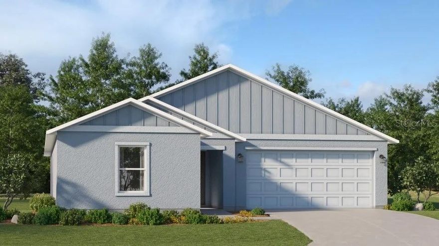 Under Construction. This new single-story home maximizes space and emphasizes convenience. Featuring an open-concept layout integrating the family room, dining room and kitchen complete with a central island, it facilitates effortless transitions between activities. On the opposite side of the home are all three bedrooms, including the peaceful owner’s suite with an attached bathroom and walk-in closet. Prices and features may vary and are subject to change. Photos are for illustrative purposes only. Estimated delivery date is Nov/Dec 2025.