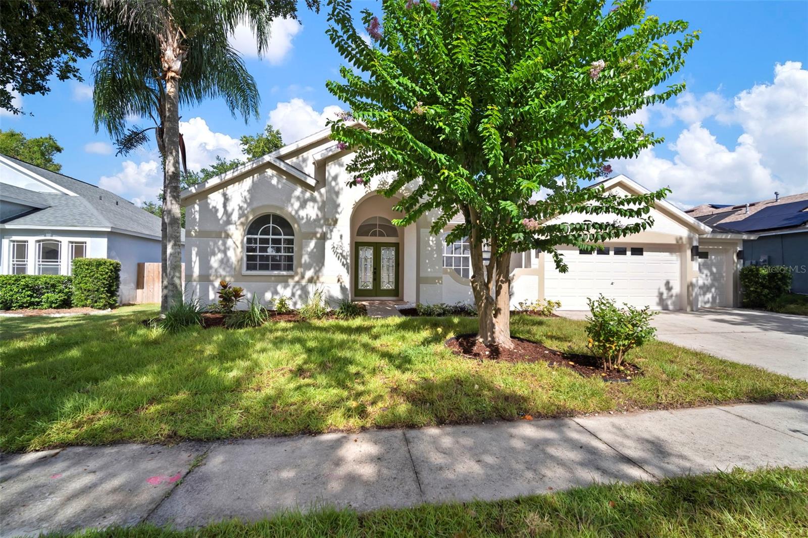 Estates At River Crossing - this East Bloomingdale POOL home is ready for a quick move in! BRAND NEW ROOF, NEW FLOORING, 3 NEW BATHROOMS, NEW APPLIANCES, NEW FANS AND LIGHTING IN EVERY ROOM, FRESH PAINT in & out, NEWER HVAC, NEW SCREEN, NEW SOD. 4 bedrooms, 3 bathrooms, a 3 car garage and a screened pool too! Notice the cute courtyard at the front door and then step into one of the most flexible floorplans you will find. Formal living and dining room areas are spacious with views of the fully fenced yard and pool. Gorgeous family room is open with shelf up-lighting and slider door access to the spacious deck. The kitchen has been updated with new quartz countertops, new appliances & backsplash, new sink & faucet, new garbage disposal- natural gas range makes cooking so enjoyable and there are a ton of cabinets, a large center snack bar island AND a breakfast nook. When you walk through this home, notice special touches like designer 'Uttermost' light fixtures, mirrors and the high-end luxury plank flooring that runs throughout the entire home and it is 100% vinyl- so it's waterproof! 2 secondary bedrooms share a jack n jill bathroom and the 4th bedroom has its own private slider access to the pool. A third bathroom off the pool is the PERFECT set up for the morning school rush- this is in a GREAT school district! The 3-car garage is a lifesaver for extra storage space, the laundry room offers a mud sink and LOTS of elbow room AND this home has a natural gas hot water heater & dryer option! Estates at River Crossing (lovingly referred to as 'ERC' by your neighbors) offers a LOW HOA fee of $250 per year and NO pesky CDD fee. The yards are larger than most, so you aren't on top of each other PLUS the community owns a swath of land that gives access to the Alafia River. Close to retail, eateries, mall and easy to get to I-75 and MacDill AFB. ERC is tucked back in Bloomingdale East and enjoys one entrance. This means low traffic volume and this particular home at the back of the neighborhood, so if a car drives by- it is likely someone you recognize. It's good to be home!