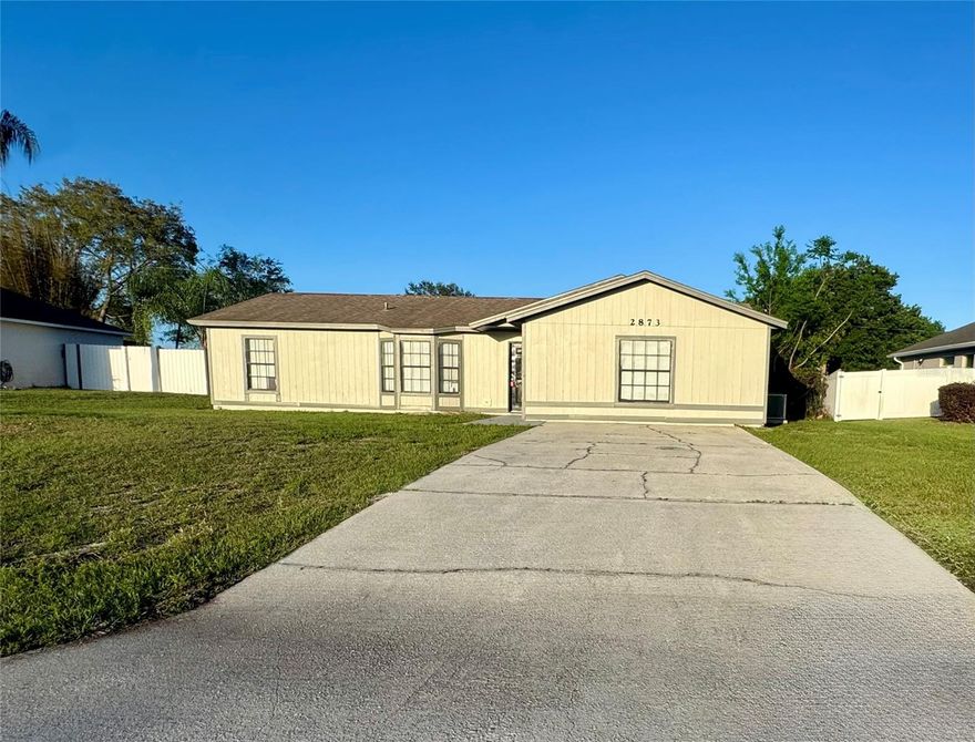 Perfect starter home or great investment opportunity in a serene community with NO HOA. 4 bedrooms, 2 baths. Bright and airy open floor plan featuring new flooring, vaulted ceilings, abundant NATURAL LIGHT. Freshly painted, ready to move in! Located in close proximity to shopping, dining, local schools and more within close radius. Don't miss your opportunity to see this home!