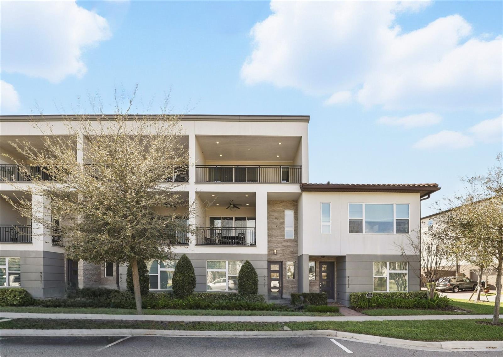 Welcome to this gorgeous 3-story townhome with 3 bedrooms, an office, and 3.5 bathrooms in Lake Nona, Eagle Creek! This previous model townhome is a blend of comfort and elegance, offering stunning views from two large balconies to create family memories that will last a lifetime. Eagle Creek is 24-hour guard gated and patrolled with a 4.5-star championship golf course and a 14,000-square-foot clubhouse. Amenities include 5 community pools, playgrounds, tennis courts, basketball courts, a fitness center, a clubhouse, and a restaurant. The community is across the street from Lake Nona's Medical City and the VA hospital. Lake Nona is a sought-after location close to excellent schools, shopping, banking, golfing, entertainment, and recreational venues. Make your appointment today.