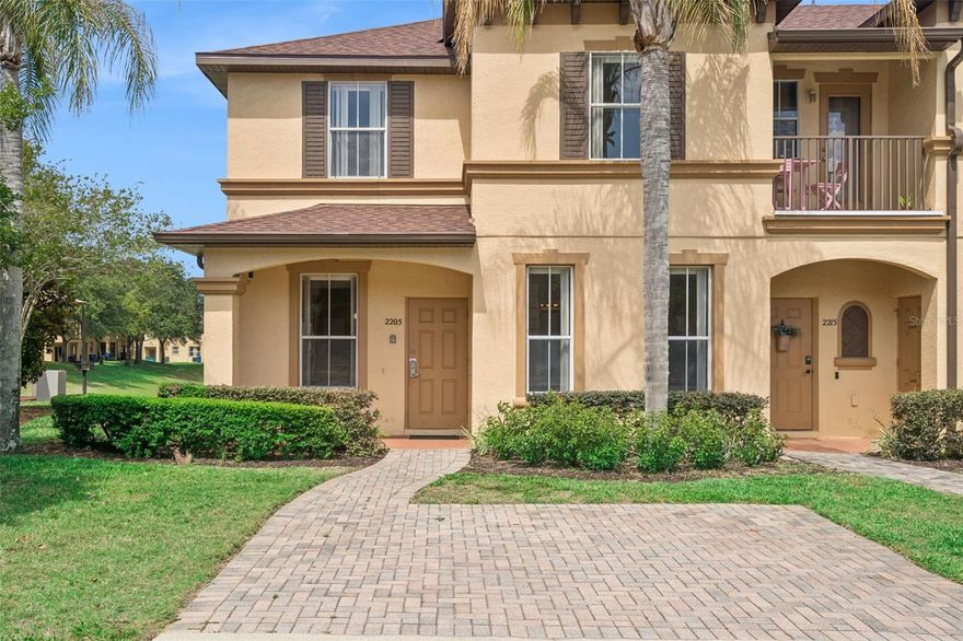Welcome to luxury resort-style living in the highly desirable Regal Palms Resort & Spa! This beautifully
maintained corner-unit townhouse offers the perfect blend of comfort, privacy, and investment potential,
located just 15 minutes from Walt Disney World. Featuring 4 bedrooms and 3.5 bathrooms, this spacious
two-story home showcases an open-concept floor plan with a bright kitchen, cozy breakfast nook, and
expansive living and dining areas ideal for entertaining. Large sliding glass doors lead to a private patio
with breathtaking sunset views. The first floor features a guest suite with a private bathroom and separate
entrance, while the upstairs primary suite offers its own private balcony overlooking peaceful open views.
Located within a gated resort community, residents and guests enjoy exceptional amenities including a
1.5-acre water park with lazy river and water slide, resort-style pools, spa, fitness center, restaurant, tiki
bar, playgrounds, arcade/game room, and 24-hour security. Perfect as a primary residence, vacation
getaway, or income-producing short-term rental opportunity in one of Davenport’s most sought-after
communities.