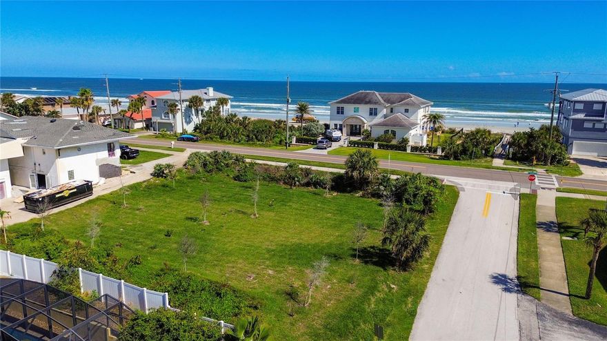 Build your dream coastal retreat on this prime homesite at 4736 S Atlantic Ave in beautiful Ponce Inlet! Located on one of the highest elevations in all of Ponce Inlet and directly across the street from the beach walkover, this lot offers the perfect foundation for a custom-built home just steps from the sand. Enjoy both ocean and river breezes from your future home, with panoramic views possible from upper floors.

Ponce Inlet is one of Florida’s most sought-after seaside communities, known for its peaceful charm, pristine beaches, boating and fishing opportunities, and waterfront dining. With quiet streets, natural beauty, and a strong sense of community, this lot offers the ideal opportunity to create a beautiful home in a truly exceptional coastal setting.

All information pertaining to the property is deemed reliable, but not guaranteed. Information to be verified by the Buyer