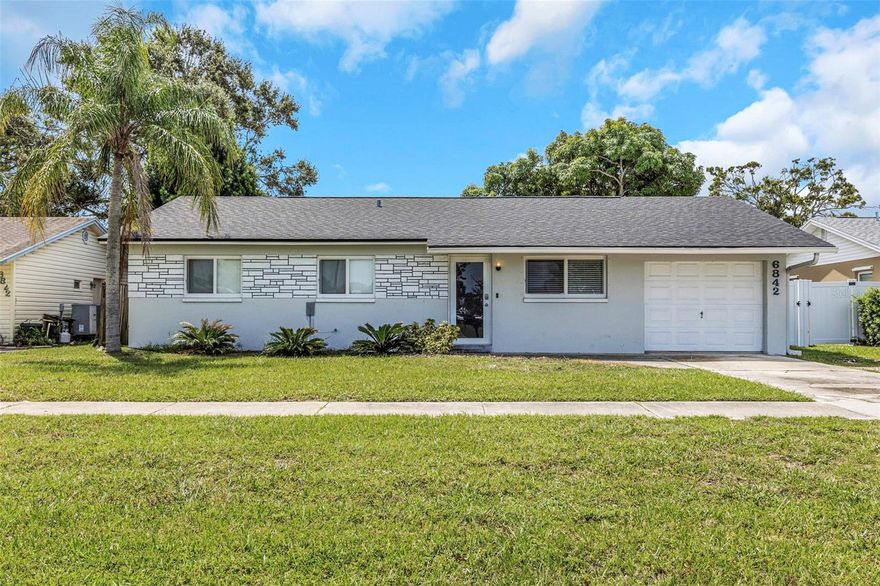 Beautifully Updated 4-Bedroom Home with Heated Pool & Hurricane Upgrades in Pinellas Park!

Welcome to this move-in ready 4-bedroom, 2-bathroom single-family home featuring a desirable split floor plan and a spacious master suite with its own private bathroom. Designed for both comfort and peace of mind, this home is equipped with all-new hurricane impact windows and front door no shutters required and a brand-new roof installed in May 2025.

Step outside to your private backyard oasis, complete with a screened lanai, heated pool, relaxing hot tub, TV with soundbar, and a rubber Soft Crete pool deck that's stylish, safe, and low-maintenance. The fenced yard offers added privacy, plus a garage and shed provide plenty of storage space.

Inside, you'll find ceramic tile flooring throughout no carpet! for easy care and durability. The kitchen is beautifully updated with new cabinetry, granite countertops, and stainless steel appliances. A washer and dryer are also included for convenience.

Additional highlights include:

1-car garage

Outdoor TV with soundbar

Mango Tree

Orange Tree

Private enclosed yard

Centrally located near beaches, downtown St. Pete, Tampa, and airports

Not in a flood zone & no HOA

Owner pays grass cutting service and pool/hot tub service. Renter is responsible for paying utilities: garbage/recycle, water, electricity, and internet.