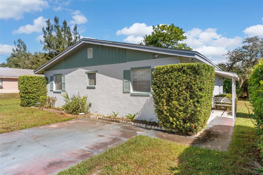 Welcome to 442 E Street, Lake Wales!
This solid 3-bedroom, 2-bath home offers a fantastic opportunity to create the space you’ve always envisioned. Built with quality and care, the home only needs some interior updating to truly shine. The layout provides comfortable living areas, well-sized bedrooms, and two full bathrooms for convenience.
Step outside to enjoy a fenced backyard, perfect for gatherings, pets, or simply relaxing in your own private retreat. A beautiful mango tree adds charm and provides seasonal fruit right in your backyard.
Whether you’re looking for a starter home, an investment, or a place to add your personal touches, this property has great bones and endless potential—all in a convenient Lake Wales location.