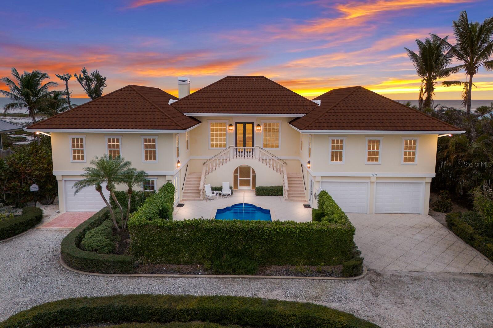 Rare Opportunity: Exclusive Gulf-Front Estate on Boca Grande
Nestled on the highly sought-after North end of Boca Grande, this extraordinary beachfront estate offers an unparalleled blend of privacy, exclusivity, and natural beauty. Spanning 1.26 acres with 127 feet of pristine Gulf frontage, this property is a rare gem in the luxury real estate market. With an expansive beach and no history of flooding during Florida’s recent hurricanes, it stands as a testament to exceptional craftsmanship and location.
The residence boasts over 8,304 total square feet, including substantial storage space beneath the home, and was meticulously designed to maximize indoor-outdoor living. Featuring three oversized bedrooms, four full baths, and one half bath, the home provides a comfortable yet elegant retreat for hosting family and guests. High ceilings throughout enhance the sense of space and light, while breezeways, spacious open and screened porches, and inviting Gulf-front living areas bring the serene coastal environment into every corner of the home.
A three-car garage and an expansive under-roof, screened-in game room provide versatility and endless possibilities. Whether enjoying the Gulf breeze from the spacious porches or entertaining in the bonus spaces, this property promises effortless luxury in every detail.
The unparalleled privacy of the North end of Boca Grande, coupled with the expansive, serene beach, creates an idyllic escape for those seeking tranquility. Ready for its next owner’s personal touch, this well-built custom home is an extraordinary opportunity to create your dream beachfront sanctuary.
Don’t miss your chance to own one of the few remaining over-acre Gulf-front estates on Boca Grande. Contact us today for a private showing of this timeless treasure.