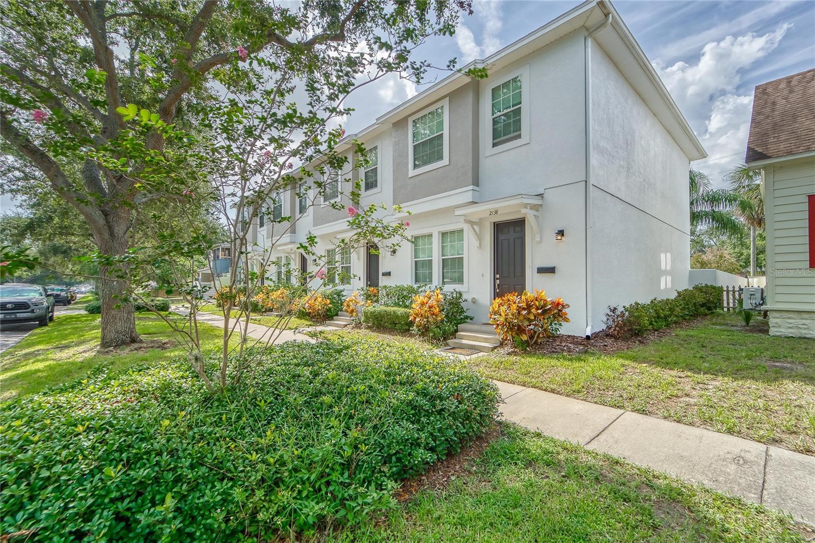 One or more photo(s) has been virtually staged. Discover your perfect rental retreat in the vibrant Grand Central District of St. Petersburg, Florida! This charming townhome offers 2 spacious bedrooms, 2.5 bathrooms, and a private 1-car garage, all designed for modern living and comfort.
As you step inside, you'll be greeted by a large living room featuring high ceilings and beautiful wood floors that create an inviting atmosphere. A convenient half bath is located downstairs for guests. The open floor plan seamlessly connects the living area to a well-appointed kitchen, complete with a breakfast bar, pantry closet, and dining area. From here, you can easily access the back patio and garage, making outdoor entertaining and daily tasks a breeze.
Upstairs, you'll find two generously sized bedrooms, each with its own en-suite bathroom and ample closet space. A laundry closet is also conveniently located on the upper level, adding to the home's functional design.
The outdoor patio is the ideal spot for grilling and enjoying Florida's beautiful weather.
Located close to I-275, this townhome offers superb access to downtown St. Pete and the stunning Florida beaches. Don't miss out on this fantastic opportunity—call today to schedule your showing and experience all that this delightful townhome has to offer!