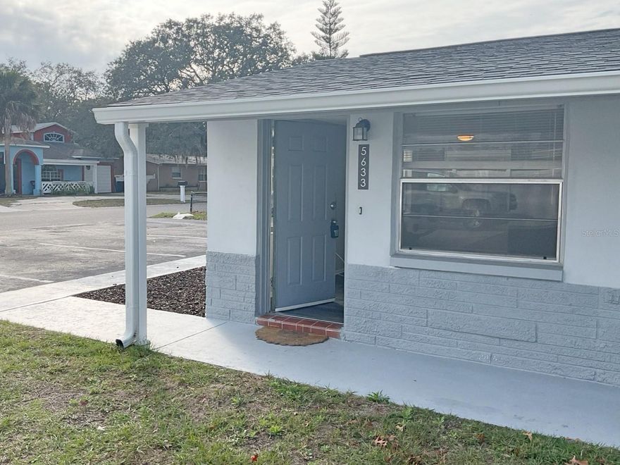 Cozy retreat 1-bed, 1-bath unit at 5633 Golden Nugget Dr, Holiday, FL! (END UNIT) Annual/Unfurnished Rental. No Utilities Included. Discover your ideal space and be welcomed with an open layout with the living, dining, and kitchen areas all connected – perfect for cozy living. The backyard space allows for outdoor BBQ and the fresh cool Florida breeze. The bathroom got a facelift and houses a tub. It's move in ready! Easy access to US Highway 19, shopping, grocery, dining, entertainment and much more! The beautiful ivory sandy beaches and gulf waters are also nearby! Don't miss out – schedule your viewing today!

If you decide to apply for one of our properties:
Screening includes credit/background check, income verification of 2.5 to 3 times the monthly rent and rental history verification. We encourage applicants with credit scores above 600 to apply, as meeting this criteria will help streamline the application process.

APPLICANT CHARGES:
Application Fees: $75 each adult, 18 years of age and older (non-refundable).
Lease Initiation Admin Fee: $150.00 after approval and upon signing.
Security Deposit: Equal to one month’s rent.

All Rent Solutions residents are enrolled in the Resident Benefits Package (RBP) for $49.95/month which includes liability insurance, credit building to help boost the resident’s credit score with timely rent payments, HVAC air filter delivery (for applicable properties), our best-in-class resident rewards program, and much more! More details upon application.