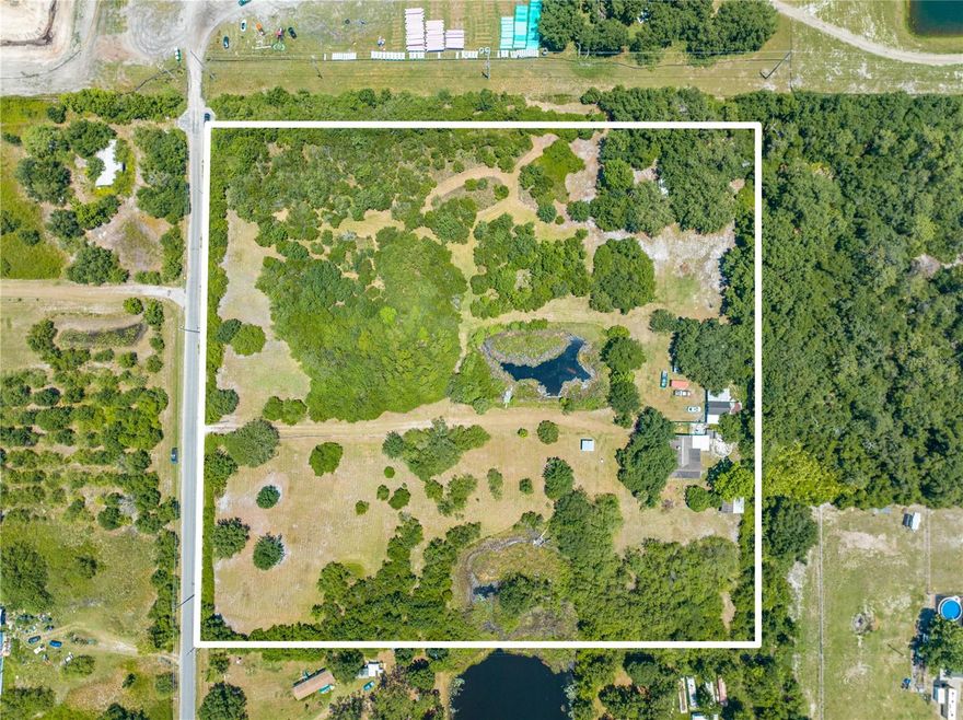 CALLING ALL BUILDERS, Developers and Investors!! 10 Acre Lot ready for your new project. Future Land Use is low density residential with 3-8 homes per acre. Property is High & Dry, Located in Flood Zone X. St. Cloud is a fast-growing city and a hotspot for development. Conveniently located close to Lake Nona, Downtown St. Cloud, and easy access to highways. Property Lines in the pictures are estimated. Builders are developing the land directly to the north of this property and off Ralph Miller Rd. There is a single-family home on the property with no value. Home will not be inspected or appraised. Don't miss this chance to invest in a prime piece of land in a highly sought-after area!