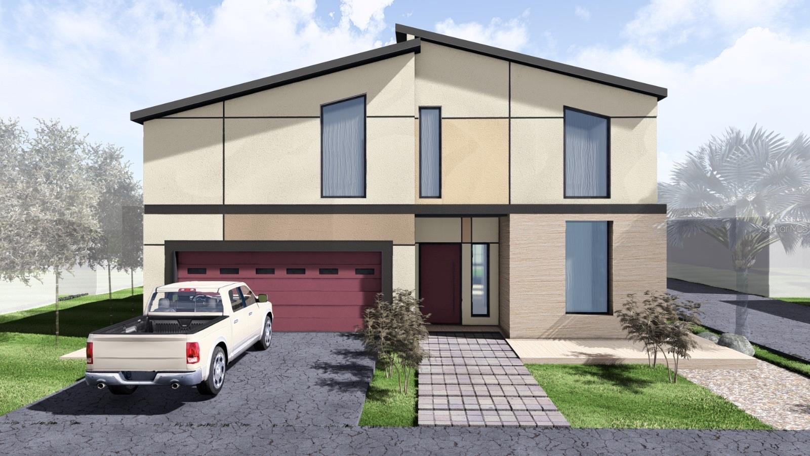 Pre-Construction. To be built. Pre-Built Contemporary Corner Lot Home with ADU in Tampa Heights NEIGHBORHOOD – Available Summer 2026
Main Contemporary home has 4 bedroom, 4 bathroom will be completed in Summer 2026, perfectly situated on a corner lot in the heart of Seminole Heights, just minutes from the Hillsborough River and Armature Works. The open-concept layout features an expansive 877 sq. ft. great room flowing into the chef’s kitchen and dining area, ideal for entertaining. The first floor also offers a private bedroom suite with full bath, a welcoming foyer, and access to a covered patio overlooking the pool. The primary suite boasts a spa-inspired bath, oversized walk-in closet, and retreat space. Additional bedrooms include ensuite baths and an upstairs laundry for convenience. The property also features a detached 2-car garage plus a single-story ADU with 1 bedroom, 1 bath, and kitchen—perfect for guests, in-laws, or rental income.