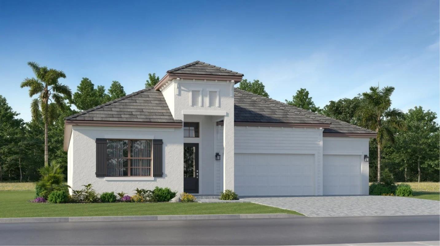 Under Construction. Own a slice of paradise at this golf and resort-style community, complete with a topnotch array of luxury amenities in award-winning community of Lakewood Ranch, FL. Experience the thrill of two Gordon Lewis-designed golf courses, included with a bundled golf membership. Savor a delectable meal at the club’s restaurant, enjoy your favorite drink at the bar or unwind by the pool under the warm Florida sun. Whether you're hitting the links or relaxing with friends, life is undeniably great at Calusa Country Club. The community has something to offer residents in all walks of life, with access to the best of nearby shopping, dining and more at Lakewood Ranch’s Main Street and three town centers. Enjoy everything this coveted location has to offer. The open floorplan shared between the Great Room, kitchen and dining room serves as the heart of this single-level home, while sliding glass doors lead to a lanai for effortless indoor-outdoor living and entertaining. A versatile den is ideal for a home office or study space, and four bedrooms offer enough space for the whole family.
Prices and features may vary and are subject to change. Photos are for illustrative purposes only. Estimated delivery date is Sept/Oct 2025.