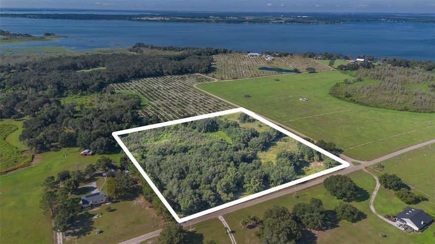 This 10-acre parcel offers the rare combination of privacy, flexibility, and long-term value in Lake County. Zoned Agricultural (A) and located within county limits, this property allows for single-family homes, mobile homes, manufactured homes, modular homes, barndominiums, and accessory dwelling units (ADUs), making it ideal for a wide range of buyers and future plans.

The land consists of approximately 7.5 acres of high and dry, buildable ground, with the remaining 2.5 acres preserved as natural marshland, creating a peaceful buffer and ensuring privacy now and in the future. The property backs up to orange groves and Lake Yale, offering a quiet setting with no rear neighbors and protection from overdevelopment.
Access is provided by a clay/dirt road that connects directly to CR 450, with electric nearby. There is no HOA and no deed restrictions, giving buyers freedom to build and use the land as they choose. Lake County typically allows one residence per 5 acres, creating potential to parcel the property into two separate buildable lots, subject to county approval.
Conveniently located just 20 minutes to grocery stores and everyday amenities, and 10 minutes to local A-rated schools, this property offers rural living without sacrificing accessibility.

Zoning: Agricultural (A)
Flood Zone: AE / X
Utilities: Electric nearby, well and septic needed
Road Access: Clay/dirt road with direct connection to CR 450

Whether you’re planning a private homestead, multi-generational living, investment hold, or future development, this property provides the space, flexibility, and location to make it happen.