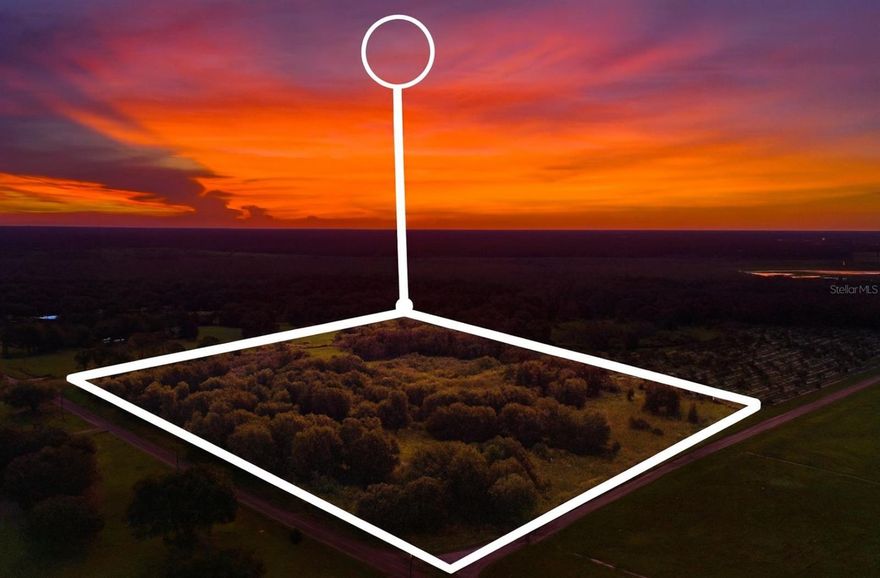 With 7.5 acres of high and dry buildable land and an additional 2.5 acres of natural marshland, you’ll enjoy the best of both worlds: plenty of usable space along with a peaceful buffer of untouched nature.

This land is zoned A (Agricultural), giving you the flexibility to create the lifestyle you’ve been dreaming of—whether that’s building your forever home, starting a small hobby farm, or simply enjoying wide-open space with no HOA restrictions.

Convenience is on your side too. You’re only 10 minutes from schools and quick eats, about 20 minutes from grocery stores, shopping, and restaurants, and still tucked away in a private setting outside of neighborhoods. Nearby parcels already have electric, making utility access easy to run to the property.

Imagine sipping coffee on your porch while overlooking your own slice of Florida land, surrounded by space, privacy, and opportunity. This acreage offers endless potential for those looking to build, invest, or simply enjoy the freedom of country living—close to everything, yet a world away.

Bonus: Land in Umatilla currently averages around $53,000 an acre, making this property an incredible deal for the size, location, and opportunity it offers.