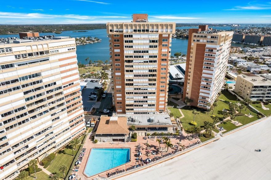 Enjoy breathtaking intercoastal views from this beautifully situated 14th floor waterfront condominium. This spacious 1-bedroom 1.5-bath residence offers an open and inviting layout with a generous living and dining area that flows seamlessly to a large private balcony overlooking the water perfect for relaxing. Located in a gated community, residents enjoy resort- style amenities including a clubhouse, heated pool, and fitness center. The elevated floor provides stunning panoramic views and cooling coastal breeze, creating a true waterfront lifestyle.
Ideally positioned close to shopping, dining, and beaches, this condo offers the perfect blend of comfort, security, and scenic living.