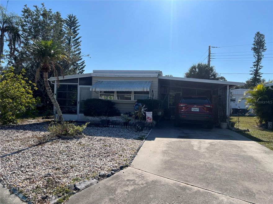 Welcome to Tri-Par Estates Mobile Home Park! Buy your affordable piece of Florida Paradise here! You own the land in this park with reasonable fees. Annual HOA fee is included in the taxes. Annual HOA fee works out to an inexpensive $137.33 per month living! Tri-Par Estates has lots of amenities to enjoy year round. Live here full time or part time 2nd home, you will enjoy the Florida life. This is a 1 bedroom, 1 bathroom, living room, dining area, kitchen and 2 lanai areas which are screened in. Natural gas community too! Brand new natural gas hot water heater just installed November/December 2025. Location is not far from downtown Sarasota for shopping, dining and entertainment. Sarasota Airport is close by as well. Mobile home park is deed restricted community. Call for your private showing today! Tenant in the process of Vacating by 12/31/2025.