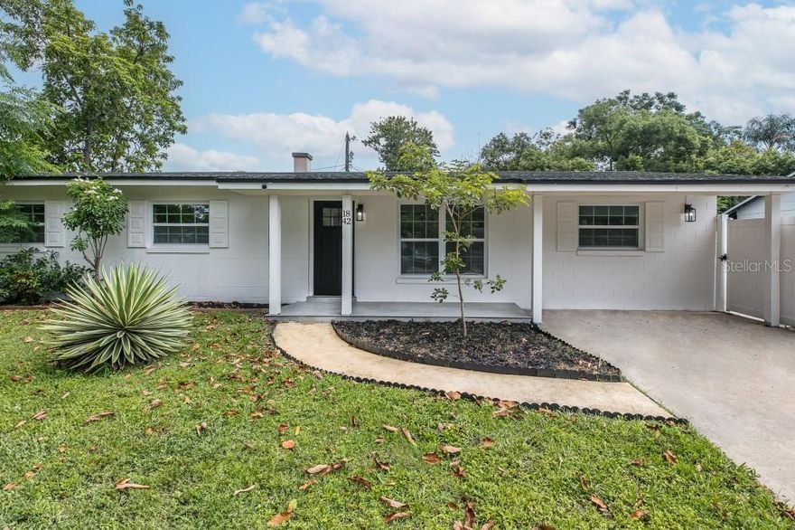 Modern design, Open concept layout, Sleek quartz counter top, All new appliances, New luxury vinyl plank flooring, New lanai upgrade. This beautiful 4 bedrooms and 2 full bath is situated on a 8,250 square feet lot was newly fenced in 2024 which gives a sense of privacy and spaciousness as you enter into the lanai. There is two detached sheds for your storage convenience. This beautiful done was renovated in 2024 with lot of upgrade and is situated in desirable winter park, which is close proximity to shopping, downtown, highways, airport, universities (U.C.F) etc. With no HOA fee and recent updates with open concept layout. This home gives a sense of spaciousness, comfort ,convenience, peace of mind and a pleasant and relaxing ambiance. This home is move in ready and the front yard is ready for your customized landscape.
