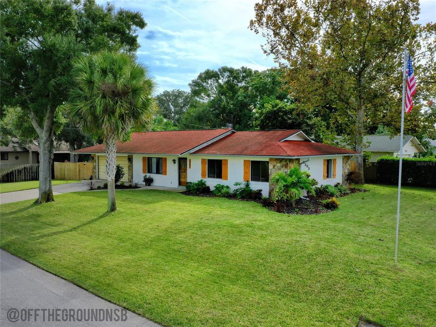 Not to be missed! This move in ready home is located on a desirable corner lot. Pride of ownership is evident in this beautifully kept yard, featuring a fully fenced in back yard with full privacy for your pets, children, or family activities, as well as a large grassy front yard for picnics or bocce ball. Beautiful trees provide shade during the warm summer months. The interior welcomes you to an open family room with lots of natural light. This home features bright bedrooms with lots of closet space throughout the home. The oversized garage has attic storage, plenty of space for car(s) and/or kayaks and bikes with a step up to separate space for laundry and has a wash tub. Don’t miss this opportunity for a wonderful family home, convenient to I95, US1, grocery and shopping. This affordable stunner is a fantastic opportunity for many! ;Water: City