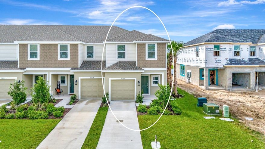 One or more photo(s) has been virtually staged. Annual rental located in the highly desirable community of Townhomes at Azario in Lakewood Ranch. As you enter this brand-new end unit, you’re welcomed by an open concept showcasing a chef’s kitchen adorned with rich cabinetry, gleaming granite countertops, and stainless-steel appliances, all overlooking the spacious living and dining areas.  Step outside to the patio, where you can enjoy your morning coffee or unwind in the evening while taking in tranquil lake views. A conveniently located half bath completes the first floor. Upstairs, the thoughtfully designed split-bedroom layout ensures privacy and comfort. The primary suite offers a peaceful retreat with a large walk-in closet, dual vanities, and a walk-in shower. Two additional guest bedrooms share a beautifully appointed full bath. A laundry area with a full-size washer and dryer is also located on the upper level for added convenience. An attached one-car garage provides secure parking and additional storage. Residents will enjoy access to community amenities, including a resort-style pool with cabanas and a dog park, all within a beautifully maintained neighborhood setting. This prime location offers easy access to top-rated schools, world-class beaches, shopping and dining, University Town Center, Sarasota-Bradenton Airport, medical facilities, I-75 and much more. Available for immediate move-in upon approval. Small dog accepted with pet deposit. Some photos have been virtually staged to help you envision how this beautiful home can look once furnished. Schedule your private showing today before this one is gone! First month of rent and one month of security deposit required.