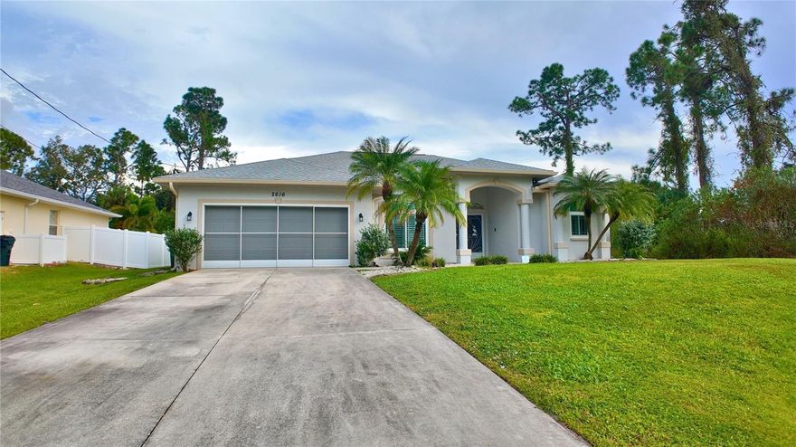 Welcome to 2616 Westberry Terrace, a well-maintained 3-bedroom, 2-bath home offering 1,726 square feet of thoughtfully designed living space on a 10,000 sq ft lot in a quiet North Port neighborhood. Inside, you’ll find a spacious open layout with recent interior upgrades, neutral finishes, and generous natural light. The primary suite features two walk-in closets and an updated en-suite bathroom, providing a comfortable and private retreat. The main living area opens directly to a screened lanai and pool area, creating a seamless indoor-outdoor connection that makes everyday living and entertaining effortless. Additional features include a screened two-car garage, dedicated storage shed, and well-landscaped yard offering both privacy and functionality. Located near shopping, dining, and I-75 access, this home offers a balance of convenience and comfort that appeals to both local and out-of-state buyers seeking quality construction and move-in-ready condition in one of North Port’s most established areas.