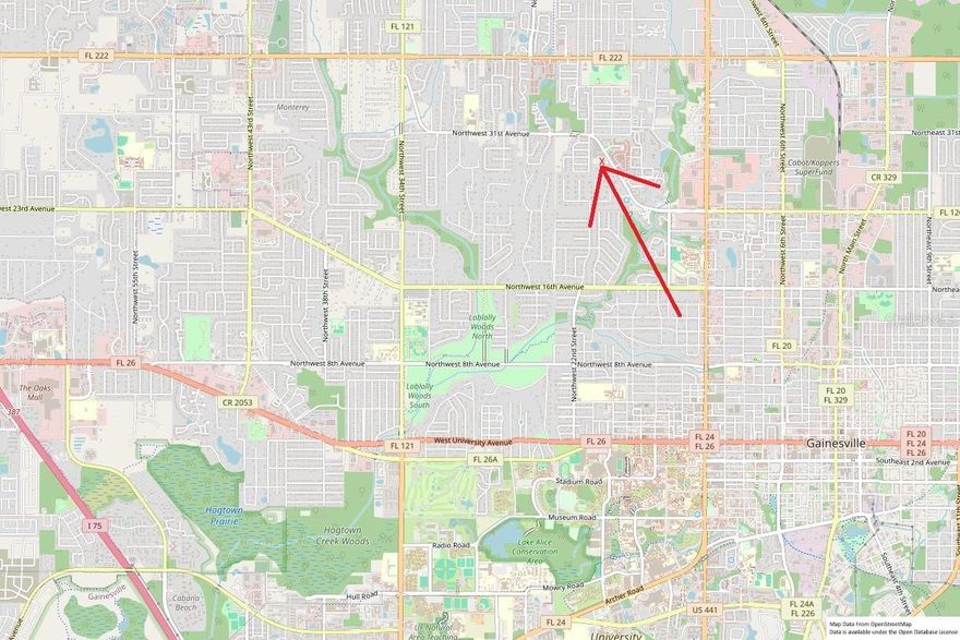 Looking for an oversized, centrally located site to build your dream home or next spec house? You’ve just found it! 

This is truly a one-of-a-kind property boasting .67 acres of buildable land in one of Gainesville’s most desirable neighborhoods. While centrally located, this property is set back from the hustle and bustle of Northwest 23rd Boulevard and provides a serene, wooded atmosphere for maximum peace and privacy!

Zoned RSF1 for single-family development, and a 2019 boundary survey is available. Don’t delay, start building your dream home today!

All information in this listing is deemed reliable to the best of the seller’s knowledge, but not guaranteed and should be independently verified. All sizes and depictions are approximations. Purchasers are strongly encouraged to obtain an independent survey.