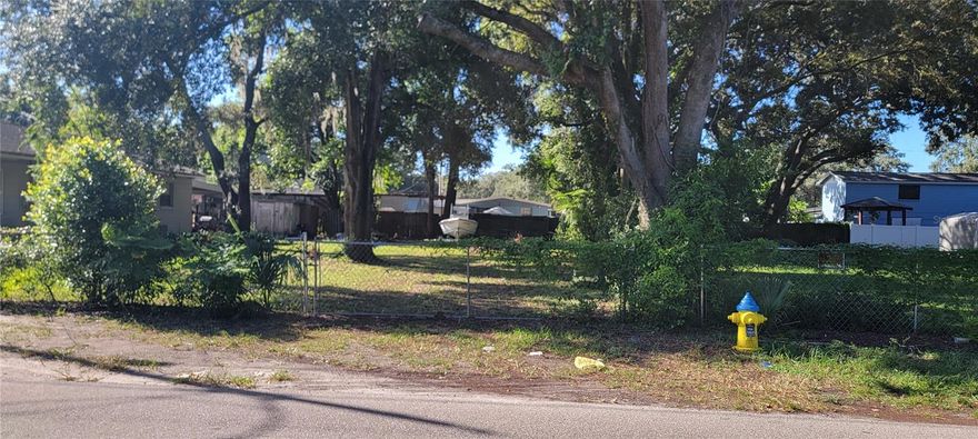 50x107 lot for sale. This lot was recently cut out from next door. Hillsborough County has not assigned a tax ID number yet. Folio number is 153096.0005.