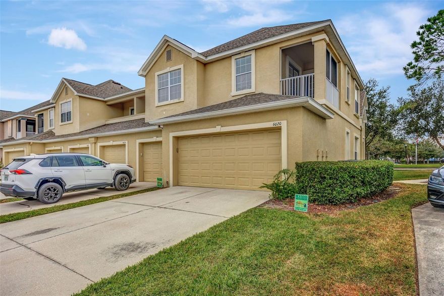 BACK ON THE MARKET AND PRICED BELOW RECENT APPRAISED VALUE!!! Located in the highly sought after GARDEN DISTRICT OF FISHHAWK RANCH, this lovely 2 bedroom, 2.5 bath luxury condo offers a great layout, modern architecture, and soaring ceilings, providing a feeling of spaciousness that far exceeds the square footage! You are sure to love the attention to detail, built-in niches in the great room that can house a 50” television, and crown moulding throughout. The additional loft space is a great bonus, making it a perfect playroom for the little ones, tv room, hang out space for the teens, yoga or workout space, or an office space for someone who works from home. This gem has it all! Downstairs is your primary living space with open sight lines, ceramic tile throughout, and an open, spacious floor plan. The kitchen boasts real wood cabinetry with 42-inch uppers, granite countertops, stainless steel appliances, pantry closet, and breakfast bar seating adjacent to the open dining room. Upstairs you will find the bedrooms, full guest bathroom, amply spaced laundry room, and screened-in balcony, accessible from the guest bedroom as well as the loft. The beautiful primary suite features a large garden tub, separate shower, water closet, granite counters in the dual sink wood vanity, and a large walk-in closet. There is plenty of storage for your cars, bikes, and hiking gear in the 2-car garage. The roof and dual-zoned HVAC were replaced 6 years ago, making it move-in ready, and with the seller-paid HOME WARRANTY, you will have peace of mind with this FishHawk beauty! This incredible home is conveniently located DIRECTLY ACROSS FROM PARK SQUARE, where you can walk to local restaurants and shops. Amenities include numerous resort style pools, miles of biking / hiking trails, tennis, basketball courts, playgrounds, dog parks, gym, year-round events, and access to all the niceties and conveniences Fishhawk has to offer, making this a perfect home for an active owner or a fabulous investment property! The condos in this area were recently re-stucco'd and are currently being pressure washed, painted, and receiving new gutters. Contractor says the work will be complete prior to the end of February.