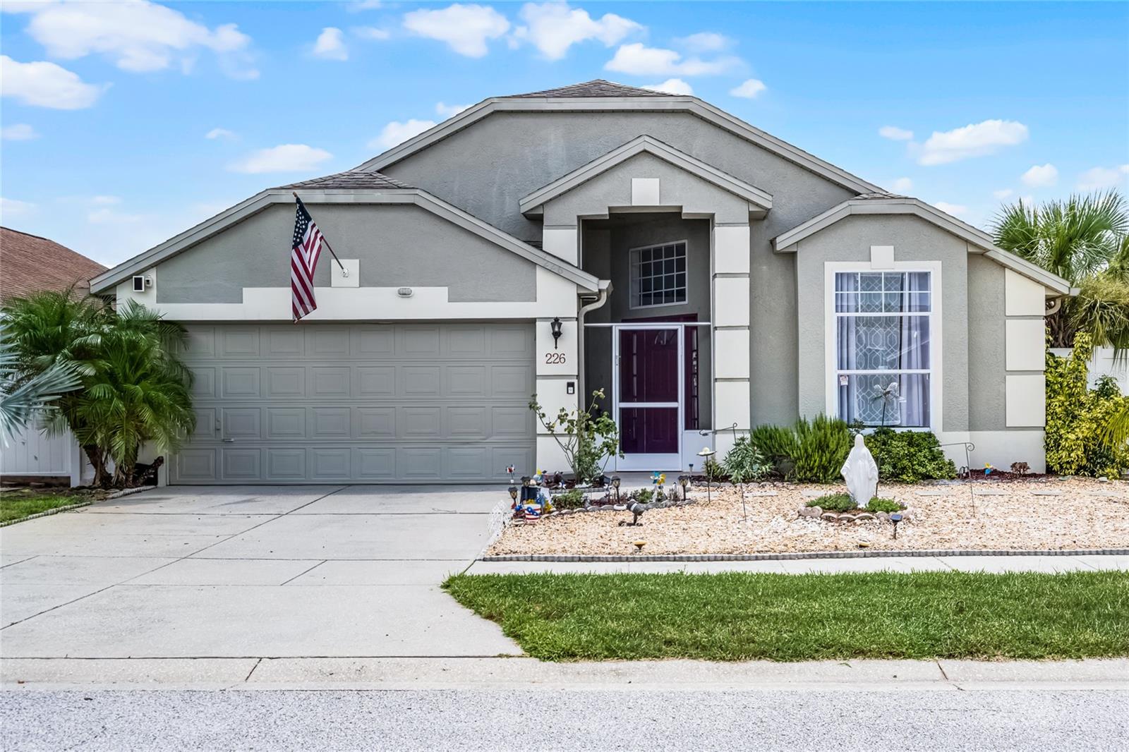 Welcome to Your Florida Oasis! Nestled in the desirable Lake Davenport Estates community, this beautifully maintained 4-bedroom, 2-bathroom pool home offers 1,908 sq ft of inviting living space—perfect as a personal retreat or a savvy investment opportunity. Step inside to soaring ceilings and an elegant layout featuring a formal living and dining room, granite countertops, beautiful solid wood cabinetry, and stainless steel appliances. The kitchen is a chef’s dream with a center island, bay window, pantry, and seamless flow into the cozy family room—ideal for entertaining or unwinding after a sunny Florida day. The spacious primary suite serves as a private retreat with a walk-in closet, dual sink vanity, and a generously sized walk-in shower. Three additional bedrooms provide comfort and flexibility for family, guests, or a home office. Flooring throughout includes a combination of ceramic tile, laminate, and carpet for both style and function. Outside, enjoy your private screened-in backyard oasis featuring a sparkling pool with solar heating—designed for year-round enjoyment. The home also includes a 2-car garage and is set on a quiet loop with vinyl fencing, offering privacy and peace of mind. Community amenities include a pool, tennis court, park, and playground, all with a low annual HOA. Short-term rental approval adds to this property’s incredible potential, whether you're seeking a full-time residence, vacation home, or income-producing asset. Conveniently located just minutes from US-27, shopping, dining, and Central Florida’s world-renowned attractions, this home truly has it all. Don’t miss your chance to own this slice of Florida paradise—schedule your showing today!