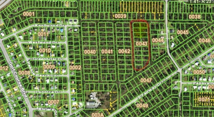 TEE & GRN ESTATES 1ST ADD - Land