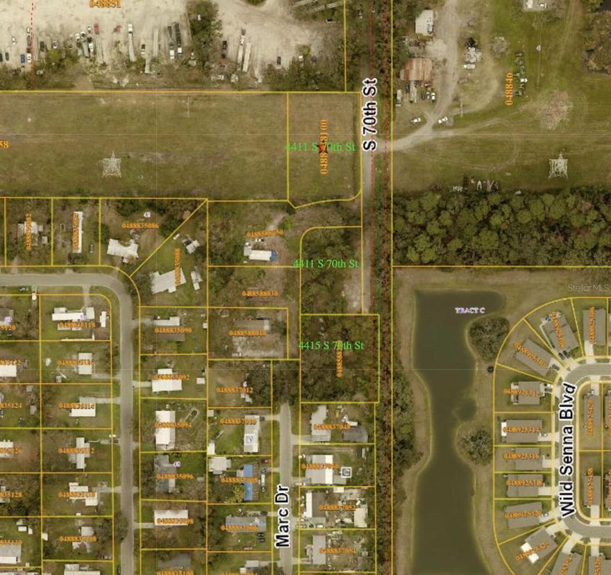 One or more photo(s) has been virtually staged. Two connected parcels totaling approximately 71,860.5 sq ft (˜1.65 acres) with RSC-6 zoning. Includes a 1.05-acre combined buildable development site (Parcels 2 & 3) plus a density-only parcel (Parcel 1). Single-family development or builder spec opportunities or light industrial or commercial