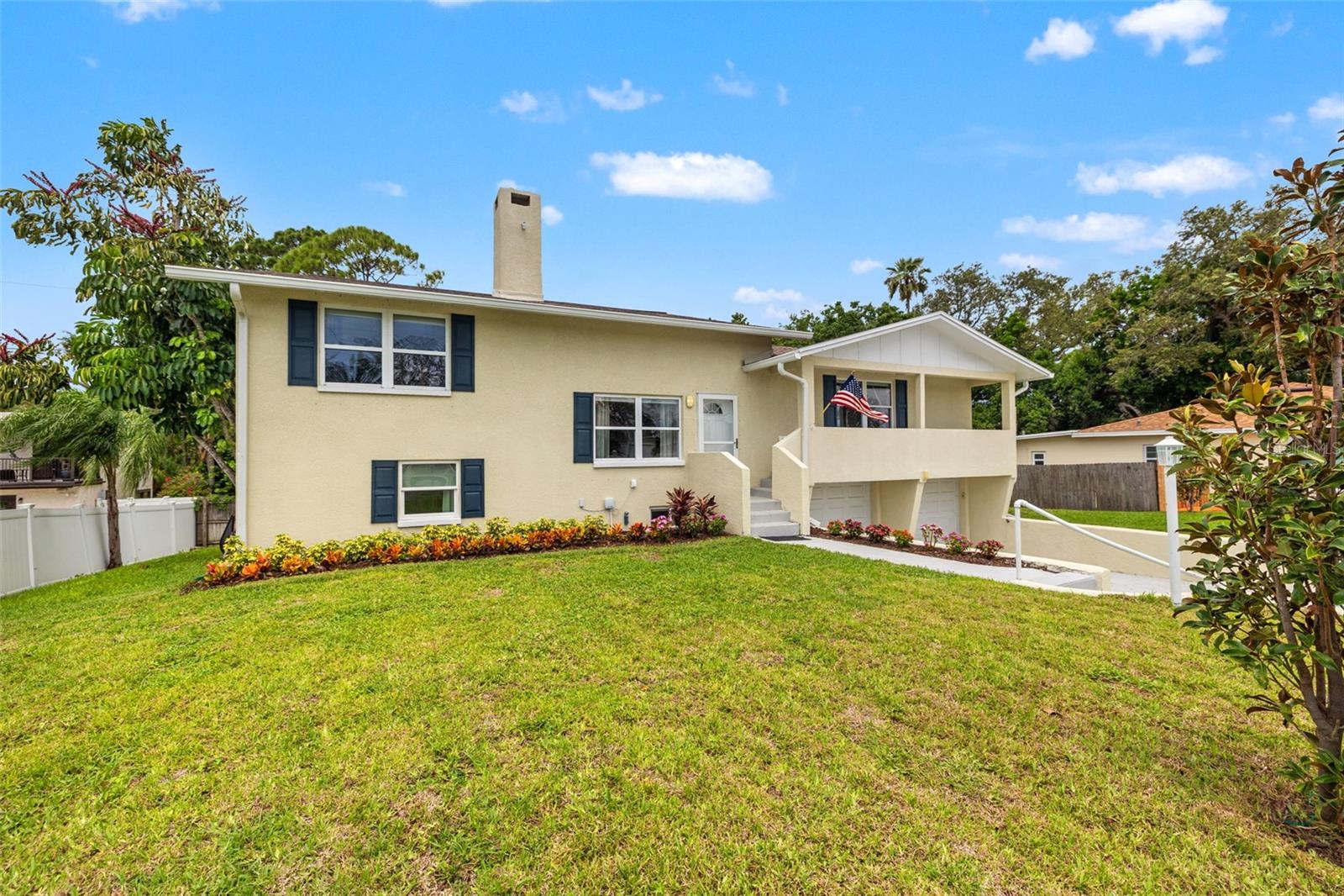 Live in it, rent it, host with ease — this 3-bedroom, 3-bath home in Seminole offers over 2,500 square feet of flexible living space, two distinct setups, and a spacious 2-car garage. Just minutes from Madeira and Redington Beach, it’s ideal as a full-time residence, guest-friendly layout, or income-producing property with no rental restrictions.
The main living area includes two bedrooms, two bathrooms, a cozy living room with fireplace, formal dining space, family room, and a beautifully updated kitchen featuring quartz countertops, stainless steel appliances, a sleek backsplash, breakfast bar, and stylish finishes.
The lower level adds even more flexibility with its own kitchenette—complete with refrigerator, stove, and microwave—plus a living area, one bedroom, full bath, and a bonus room perfect for an office, guest space, or additional bedroom with a walk -in closet. Each level of the home has its own entrance, both interior and exterior, making it easy to create separate living quarters when needed.
Additional upgrades include (2024) newly added parking pad-extending driveway functionality, porcelain tile flooring, (2025) new quartz countertops in kitchens & bathrooms, updated light fixtures, newer windows, fabric hurricane shutters, two HVAC systems (2019 & 2018), a (2018) Roof, and a (2018) Water Heater. The oversized garage features a 60 sq ft storage room and a full laundry area with washer and dryer included.
Centrally located near Publix, shopping, restaurants, and just a 30-minute drive to Tampa International Airport—this Seminole gem delivers flexibility, convenience, and coastal living.