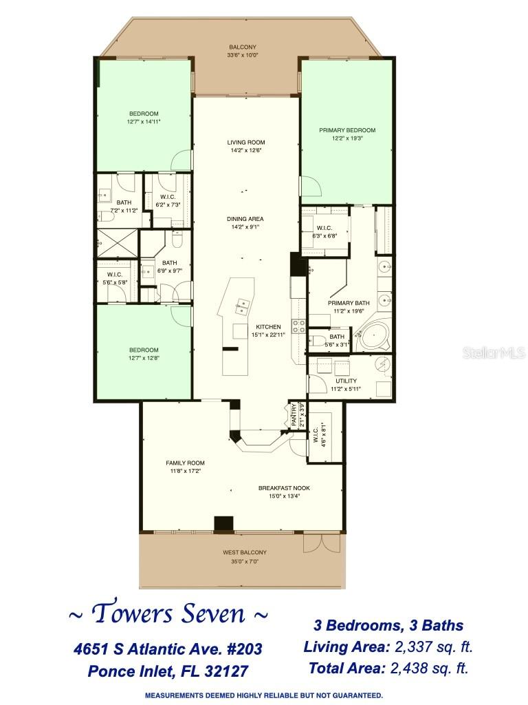 TOWERS AT PONCE INLET TOWER 07 CONDO - Residential