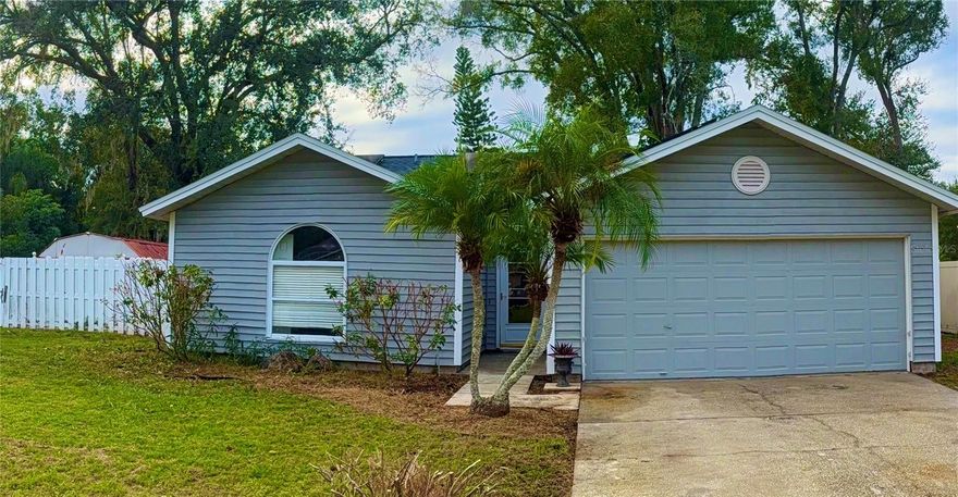 Land O' Lakes, Florida in-ground pool home near I-75, shopping, medical facilities including the VA hospitalBaycare, and ZSt. Josephs Hospital, Advent Health, and just minutes from the Land O' Lakes Recreation Center and Public Library.  3-bedroom, 2-bath 2 gar attached garage is located in Lake Padgett Estates in Land O'Lakes and is priced under appraised value and ready for your vision. Florida home features a private in-ground pool, a modern granite and wood cabinet kitchen with gas cooktop and double oven, a cozy fireplace, and walk-in closets in all bedrooms. While it needs new flooring and a thorough cleaning, the bones look solid with a newer roof and 10 year young 13 SeeR AC. House offers a two-car garage, a spacious driveway, a quarter-acre fenced lot, a 2021 roof, and leased solar panels. No HOA restrictions are known. Ideal for investors, flippers, or out-of-state cash buyers, this home is near Tampa Premium Outlets, The Shops at Wiregrass, and multiple parks. Fast closing available due to foreclosure status. Frontier FIOS Fiber Internet and Spectrum Cable available. County water and sewer. Explore the numerous possibility of this discounted home. The Pasco Land O'Lakes Community and Recreation Center along with Pasco Public Library is just minutes away. The property is on a low traffic circle just North of Tampa with easy access to everywhere. Golf, beaches, Public and Private airports within easy access.