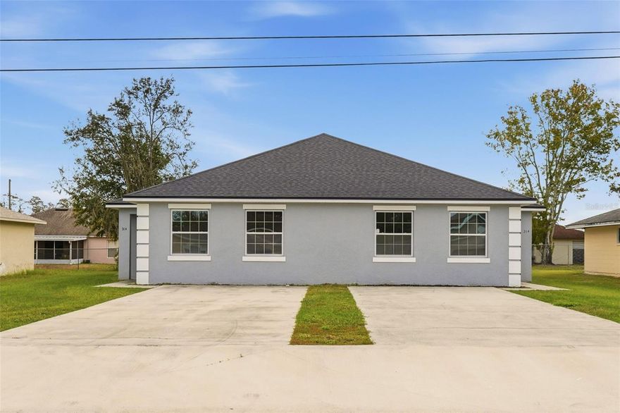 Come view this newly built 3 beds/2 baths duplex home in a quiet community on the Osceola County side of Poinciana. Both units, A and B, are available. Conveniently close to schools, restaurants, shopping such as Walmart and Publix, HCA Hospital, Valencia College, major roadways, public transportation, and just a short drive from Disney. This home features a split floor plan for enhanced privacy, reduced noise, and increased flexibility. Inside, you’ll find an open layout with plenty of natural light and luxury vinyl flooring throughout. The kitchen boasts granite countertops and stainless steel appliances. The master bedroom includes an en-suite bathroom with a dual-sink vanity and a walk-in closet. Step outside to a spacious yard—perfect for family gatherings. Washer/Dryer hookups available. Sorry, No Pets. Available now. $95 non-refundable application fee per applicant. Qualifications: Income 3X rent, credit score of 700 plus, and background checks. Equal Opportunity Housing.