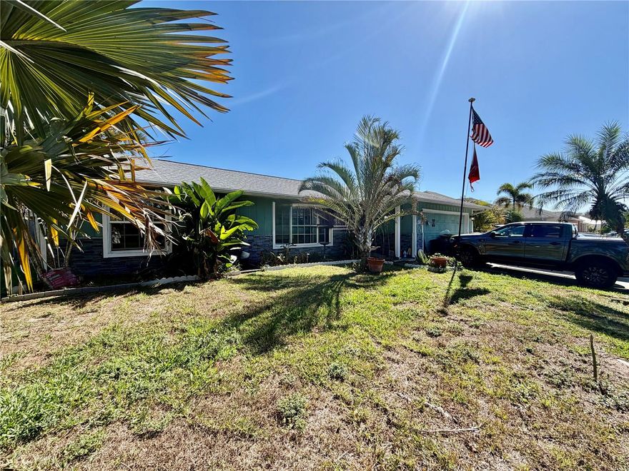 Prime location! Welcome home to this 3BR/2BA with no HOA and a recently retiled screened-in pool with new plumbing.  Roof and HVAC replaced in 2023. Close to beaches, shopping, and all necessities.  Sold As-Is.