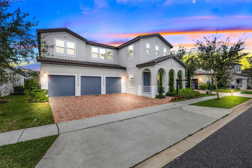 Welcome Home! This beautifully renovated 4,305 sq. ft. single-family residence offers the perfect blend of modern upgrades and inviting comfort, located in one of Winter Garden’s well sought-after communities. Discover elegant porcelain tile flooring throughout the first floor, leading to a spacious, updated kitchen featuring quartz countertops, a smart cooktop, and decorative glass cabinetry, ideal for both everyday living and entertaining. The gorgeous master suite includes a custom built-in walk-in closet, providing both style and functionality. With 6BR/5BA, there’s plenty of space for family and guests alike. Enjoy Florida living at its finest in your outdoor oasis, complete with a gazebo and a built-in fire pit seating area, perfect for relaxing evenings or weekend gatherings. The three-car split garage adds convenience and ample storage.Recently renovated and freshly painted, this home is truly move-in ready. Located in a wonderful community offering two sparkling pools and a playground, you’ll love the nearby amenities that make Winter Garden such a special place to live. Tour Today!