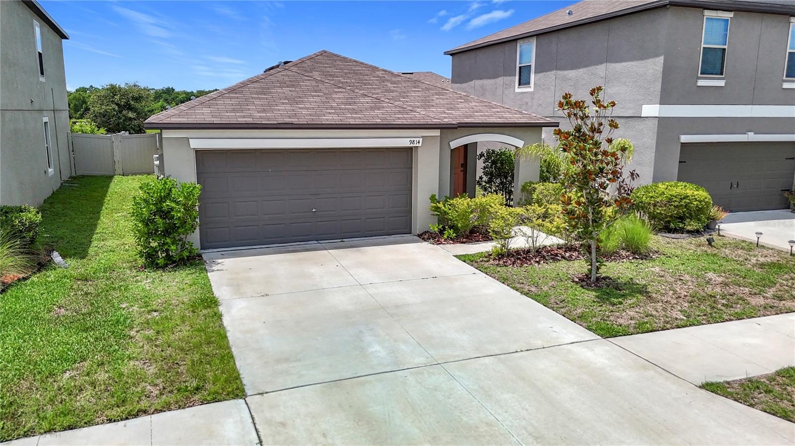 Welcome to a home that checks all the boxes—built in 2021, thoughtfully designed, and perfectly placed on a peaceful conservation lot with pond views right in your backyard. Whether you're upsizing, downsizing, or just looking for something fresh and easy, this one stands out.
Step inside and enjoy the bright open floor plan, where the kitchen, living, and dining spaces flow together effortlessly. The heart of the home features stainless steel appliances, a gas stove for serious cooking, and a layout that invites both quiet mornings and easy entertaining.
All three bedrooms are spacious and well-placed, with two full bathrooms offering function and privacy for everyone. The primary suite overlooks the pond—wake up to peaceful water views without ever leaving your bed.
Outside, you're tucked away with no rear neighbors and a view that brings nature right to your door. It’s the kind of lot that feels like a little escape.
This home is part of a vibrant neighborhood with sidewalk-lined streets, a community pool, clubhouse, and tennis courts—perfect for enjoying Florida life without leaving home.
Move-in ready, low-maintenance, and located in a welcoming community—this is the kind of home that feels just right from the moment you walk in.