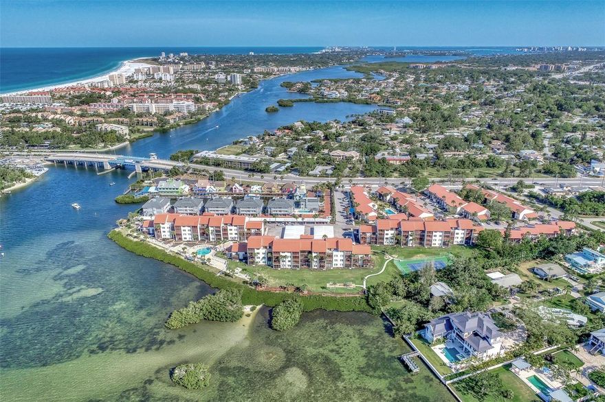 LOWEST PRICED CONDO IN CASTEL DEL MAR!!! An exceptional opportunity to own this completely updated condo in Castel Del Mare which has been nicknamed the "Hidden Jewel on the Bay" because of its' desirable location which serves as the gateway to Siesta Key! This condo was recently remodeled in 2021 with new kitchen of tiled backsplash and granite countertops. The bathroom has a new walk-in tub tiled ang new countertop and sink. The master closet is upgraded with storage shelves/3 sets of drawers. The living room and dining room ceilings are redone and has all popcorn removed. The entire condo has bee repainted. the A/C is new (2024). This condo is "Turnkey Furnished" so you only need your clothes and beach gear and you are all set to enjoy yourself!! Castel Del Mare has many amenities with 2 pools, one being on the Intercoastal where you can look at the water views and sunsets, and another one called the garden pool where you can relax at the garden pool area for your convenience and relaxation.  There are tennis courts, pickleball courts, a gazebo for fishing, a kayak rack and a launch pad for kayak and a boardwalk that surrounds the bay area.  This is a MUST SEE!!