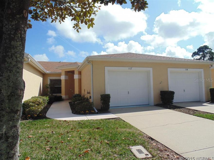 Wow, what a view - 10th Green!  This roomy condominium has great views of the Preserve at Turnbull Bay Golf Course and water right off the screened porch.  Tile entrance leads to an open dining and living area with light and clean carpet.  Kitchen has plenty of cabinets and breakfast bar that opens to living area.  Sliding glass doors offer beautiful view and lots of natural light.  Plus there's a sun tunnel!  Master bathroom shower has recently been tiled as well as upgraded toilets in each bathroom.  HVAC is 4 years old!  Hurricane shutters for all windows including screened porch.  This condo is being offered partially furnished including patio furniture. ;Water: City