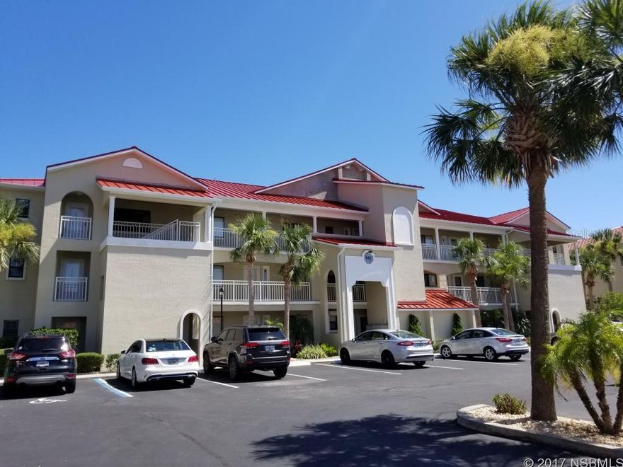 GARAGE! GARAGE! GARAGE! FIRST FLOOR CONDO WITH LARGE SCREEN ENCLOSED LANAI WITH HURRICANE SHUTTERS AND STORAGE.  LOCATED BY LARGE POOL. FURNISHED, WITH 2 MASTER BEDROOM SUITES.  HAS DEEDED DETACHED 1-CAR GARAGE. COMMUNITY HAS MANY AMENITIES INCLUDING BOAT SLIPS, DRY BOAT STORAGE, PRIVATE OWNERS BOAT RAMP INTO THE INTRACOASTAL WATERWAY, 2-POOLS (HEATED), TENNIS, 18-HOLE CHIP PUTT, AND EXERCISE FACILITY. UNIT IS LOCATED ACROSS STREET FROM RIVER WITH 1/2 MILE RIVERWALK ALONG THE RIVER. CLOSE TO RESTAURANTS, SHOPPING AND WALKING DISTANCE TO THE BEACH. ;LocationDescription: Condo ;Water: City