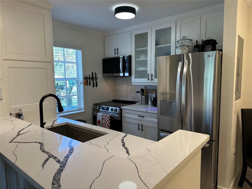 SEASONAL RENTAL...Extensive just completed renovation in September 2024. GROUND FLOOR NO STAIRS. Seasonal rental available for just before Christmas until Easter . Flexible on the dates but looking for a 3 month tenant. . All utilities included.$3450/month plus applicable 13% tourism tax with a $1000 refundable security deposit. This condo is absolutely gorgeous and has the best location in the entire development on the backside of building four facing a private pond and the Hudson Bayou. BBQ and boat dock directly across from condo. Fabulous 3000 sq. ft. clubhouse with fitness center, heated pool and hot tub, Pickle ball and tennis court, showers and change room. The condo has just been freshly furnished with very comfy beds, gorgeous bathrooms, fully equipped kitchen and two exterior sitting areas. Living room features 65 inch tv with full Internet and wood burning fireplace. Brand new ice cold air conditioning as well. Check out photos just taken .Minimum rental period is one month...Sorry no pets allowed.