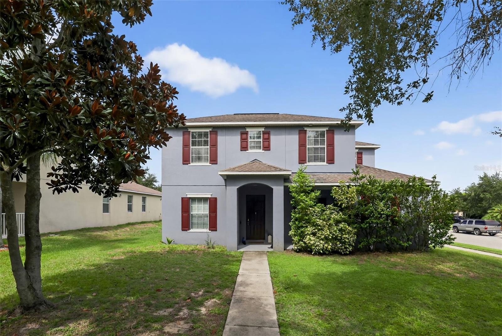 Welcome to your new home! This lovely 4 bed, 3.5 bath home boasts 2,369 sf of well-appointed living space. Upon arrival you’ll appreciate the oversized corner lot with rear entry two car garage. The front yard opens up to one of the many green spaces in Emerson Park – this is literally one of the most family friendly communities in the area. As you enter the home you’ll find the formal dining room to your left, and a half bath to your right. Continue through to the open living area, great for everyday living. The family room opens to the kitchen featuring granite countertops, oversized cabinets, eat-in bar with pendant lights and adjacent casual dining area. Covered patio WITH additional space for entertaining, overlooking the oversized backyard. Upstairs you’ll find a bonus room that can be used as a game room, study area or second family room. The master suite includes crown molding, and the master bath includes dual sink vanity, soaking tub, glass enclosed shower and separate water closet. Emerson Park is located in the heart of Apopka featuring community gym, pool and easy access to SR-429 & SR-414. Short drive to downtown Orlando, Disney theme parks and everything that Central Florida has. Call now to schedule your showing!