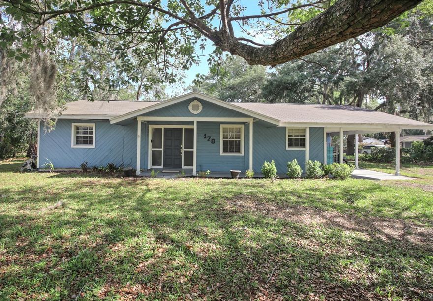 Welcome to 178 Washington Avenue, Lake Mary. This 3 Bedroom, 2 Full Bathroom home has a split floor plan and is walking distance to downtown Lake Mary. Situated on a corner lot of nearly half an acre with mature trees and NO HOA. The back yard is fully fenced. Updates: New electrical panel and wiring throughout home 2022, septic & drainfield replaced 2020, home replumbed 2022. Tile & laminate floors throughout the home -- no carpet. This is a great opportunity to buy in the area and make the home your own. Zoned for Lake Mary Elementary, Greenwood Lakes Middle and Lake Mary High.