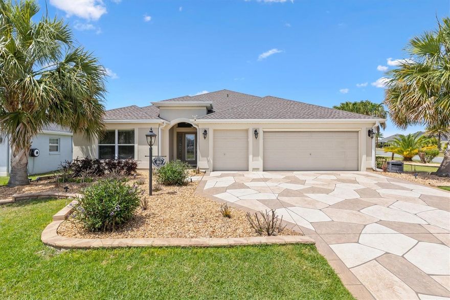 Hello I'm IRIS, Iris  FLOORPLAN :) in the BROWNWOOD AREA, tucked at the end of a quiet CUL DE SAC where the loudest traffic is someone walking their dog. I am BLOCK AND STUCCO, a 3 BEDROOM, 2 BATH home with a smart SPLIT BEDROOM layout for privacy, and yes, let’s get this out of the way… NO BOND. You’re welcome. ROOM FOR A POOL drawing available

And just minutes from BROWNWOOD PADDOCK SQUARE, so dinner, music, and a night out are always within easy golf cart distance. 

Now let’s talk UPGRADES, I do have a list attached just ask,  because I did not come to play.

I have a BRAND NEW 2026 ROOF and a 2023 HVAC, so the big-ticket items are already handled. My UPDATED KITCHEN features QUARTZ COUNTERTOPS, and I’ve upgraded to LVP & TILE throughout NO CARPET OR POPCORN. The PRIMARY BATHROOM has been refreshed, and every closet includes CUSTOM ORGANIZERS because clutter is not part of the lifestyle here.

Step outside, and this is where things get fun.

I have an OUTDOOR KITCHEN AND BAR, a MASTER SPA TWILIGHT HOT TUB, and an EXTENDED BIRDCAGE that actually gives you room to live, not just sit. Add in LANAI LIGHTING and EXTERIOR SHADES, and you’ve got a space that works morning, noon, and night.

Inside, I show off with CROWN MOLDING and CUSTOM WINDOW AND DOOR TRIM, plus a GLASS FRONT DOOR WITH SCREEN that lets the Florida breeze do its thing.

And then there’s the garage… not an afterthought.

Think EPOXY FLOORS, HUSKY STORAGE, a GARAGE SCREEN, and NEW GARAGE DOOR OPENERS. Bring the car, the golf cart, and yes, all the extras.

I am MOVE-IN READY, low maintenance, and already upgraded where it matters most.

Now here’s the truth, homes like me usually come with a project list. I don’t.
Come see me before someone else realizes that… and beats you to it.