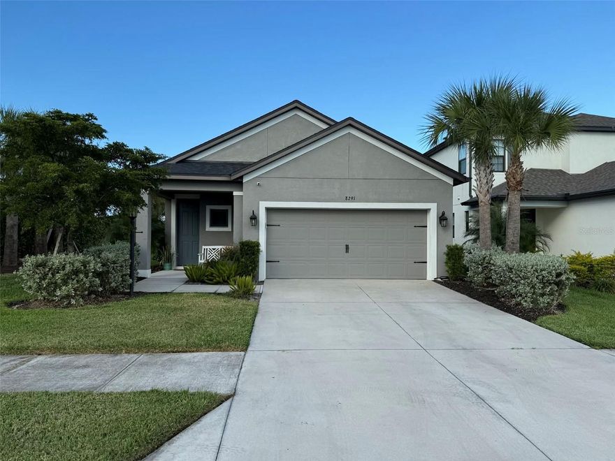 Amazing, Private 3 bedroom + Flex Room/ Study, 2.5 bathroom house in Skye Ranch Sarasota. Enjoy all of the community amenities! Full anccess to Hub, Pool, Workout Room, and lifestyle schedule! End lot creates a private side yard along the berm landscaping. Amenities included: central air, central heat, dishwasher, stainless steel appliances, updated kitchen, updated bathrooms, washer dryer, and a big yard. Lawn care is included. Pet friendly. Date Available: Dec 1st 2025 (Flexible start date through December). $3,300/month rent. $3,300 security deposit required.