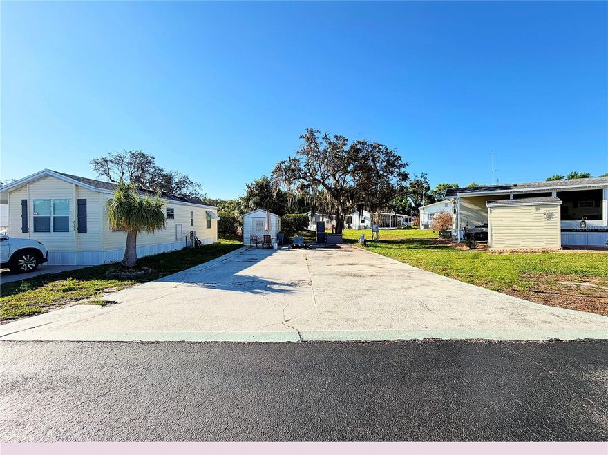 Welcome to your perfect 55+ getaway in beautiful Lake Wales! Located in a well-established and welcoming 55+ RV community, this spacious RV lot offers the ideal blend of comfort, convenience, and resort-style amenities. The property features a paved RV pad for easy setup and maintenance, along with a storage shed—perfect for keeping tools, outdoor gear, or seasonal items neatly organized. Whether you're a seasonal visitor or a full-time resident, this lot is ready for you to enjoy from day one. Residents enjoy access to a lakefront clubhouse, sparkling community pool, shuffleboard courts, community dock, and convenient on-site laundry facility—everything you need to relax and stay active. Even better, the low HOA fee includes sewer, water, garbage, and grounds maintenance, offering exceptional value and truly low-maintenance living. The community also offers on-site storage for trailers, etc. and access to launch your boat.  If you’re looking for an affordable slice of Florida living with outstanding amenities in a peaceful lakeside setting, this is the opportunity you’ve been waiting for!