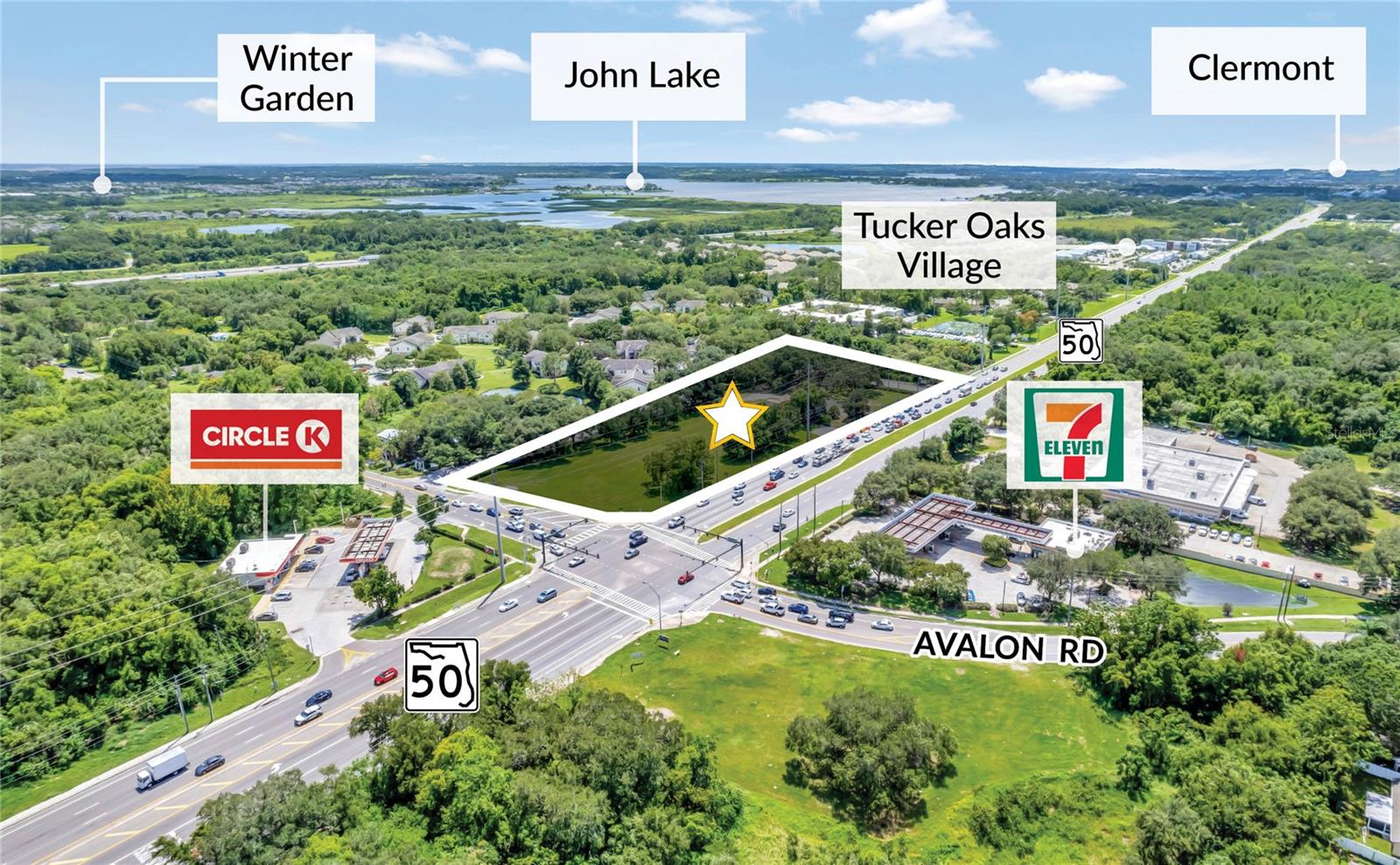 We are pleased to offer COLONIAL GARDENS situated on 2.81+/- acres of prime commercial real estate located in one of the most sought after zip codes (34787) known as Winter Garden, Florida. Site benefits from excellent visibility on one of the most predominant thoroughfares in Orlando (S.R.50) West Colonial Drive with high traffic counts of 60,000+/- AADT. Site is caddy corner to the 7-Eleven on a hard corner with 4 way traffic signal & less than 2 miles to the FL Turnpike and 1.5 miles to Historic Downtown Winter Garden. 24,000+/-/sf proposed for a Mixed-Use of Retail, Office, & Medical. Winter Garden has a thriving business community comprised of small businesses, its historic downtown and premier shopping district with over one-million square feet known as the Winter Garden Village at Fowlers Grove.
Winter Garden is the commercial and cultural capital of West Orange County with regional amenities such as the Garden Theatre, the SoBo Gallery and Art Center, several museums and the Downtown Pavilion. Over 2,000 businesses call Winter Garden home and this site awaits the next development to fulfill the demand of this corridor.
Winter Garden, just 30 minutes west of downtown Orlando and 30 minutes north of Walt Disney World, is a lakefront community rich in history with a thriving arts and culture scene and bustling historic downtown with upscale eateries, unique shops, parks, and museums.
Winter Garden, Florida has seen significant growth in population and development, including the population more than tripled from 2000 to 2020, and continued to grow in 2022. For year 2025, Winter Garden, FL population is expected to grow 7.8% from 2020 with Projected population for 2030 of 53,267.
Winter Garden’s Economic Development Department works to foster a thriving economy through initiatives that connect people, jobs, business, and community. Developers, entrepreneurs, and the city government have worked to rejuvenate the downtown district with a mix of trendy businesses and a small-town feel as the real estate market has shown resilience, with a significant increase in buyer activity in April 2024.
“Winter Garden is considered one of the fastest growing cities in the Greater Orlando area”.