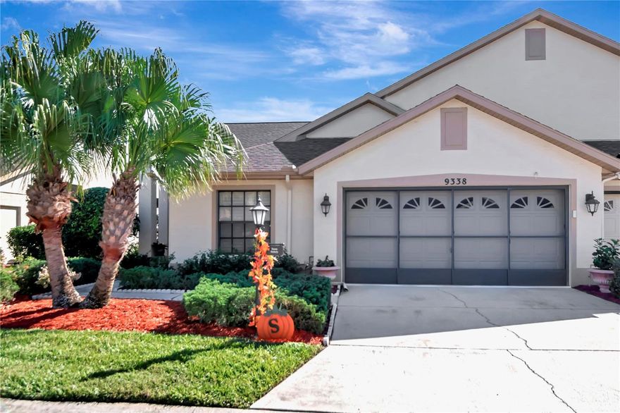 TIMBER GREENS ACTIVE 55 PLUS COMMUNITY....2 bedroom, 2 bath, 2 car garage villa with great views of pond.  This villa features split bedroom plan, great updated kitchen, open and airy floor plan, inside laundry, large enclosed porch and so much more.... a must to see