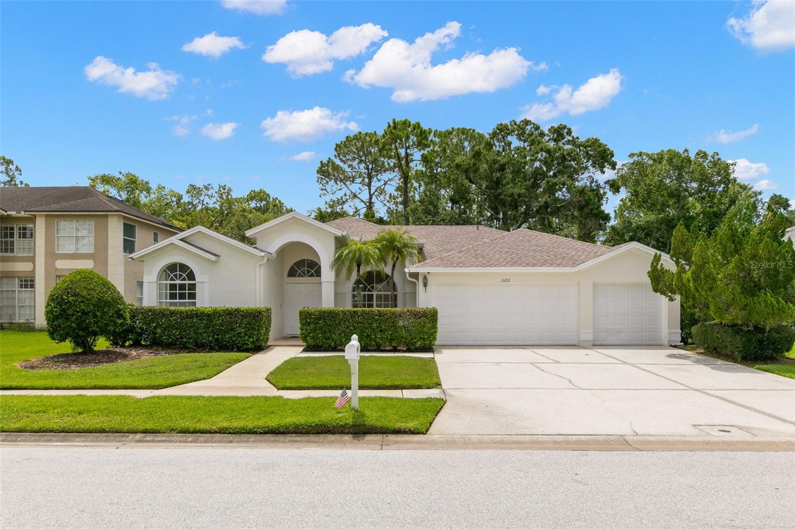 One or more photo(s) has been virtually staged. Immaculate 4-Bedroom Pool Home in The Eagles – Updated & Move-In Ready. Live the ultimate Florida lifestyle in The Eagles, a premier 24-hour guard-gated golf community known for its natural beauty and abundant wildlife, including deer, egrets, and soaring hawks. This 4-bedroom, 3-bath, 2,516 sq. ft. pool home blends luxury and tranquility on a private homesite located on a nature preserve with no rear neighbors.
Completely refreshed in 2025, enjoy a new roof, new water heater, fresh interior/exterior paint, updated lighting, and a renovated kitchen with luxury dolomite countertops, custom cabinetry, and stainless appliances. High ceilings and an open-concept layout offer sun-filled living spaces perfect for relaxing or entertaining.
The spacious primary suite overlooks the pool and features a walk-in closet, dual vanities, soaking tub, and separate shower. Outside, unwind in your screened pool oasis, ideal for year-round enjoyment and gatherings.
The Eagles offers two championship golf courses, clubhouse dining, tennis, basketball, and scenic trails—all just minutes to Tampa, beaches, shopping, and dining. Low HOA, no CDD, A-rated schools.
Experience resort-style living surrounded by nature.