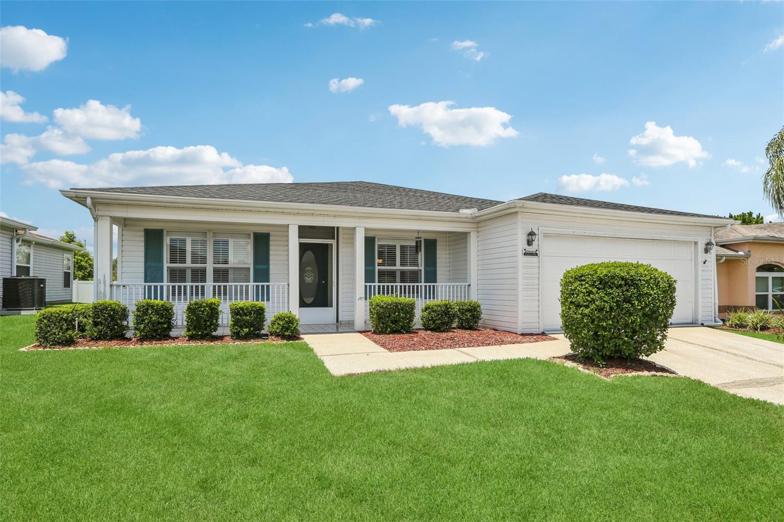 Welcome to Your Dream Home in the TAMPA BAY GOLF and COUNTRY CLUB! Nestled in the heart of the highly sought-after Tampa Bay Golf and Country Club, this charming 2-bedroom, 2-bathroom home offers the perfect blend of comfort, convenience, and community. Located in the thriving town of San Antonio, FL, this property is surrounded by exciting new growth, making it an ideal place to call home. Step inside to discover a SPACIOUS AND INVITING LAYOUT, featuring ENGINEERED HARDWOOD FLOORS in the main living areas and CEILING FANS in every room for year-round comfort. The front windows are adorned with elegant PLANTATION SHUTTERS, adding a touch of Southern charm. The large "Florida room" is a standout feature, offering endless possibilities for relaxation, entertaining, or even a hobby space. The kitchen, while generously sized, is ready for your personal touch to bring it up to date. It includes EXTENDED COUNTER SPACE, a BREAKFAST NOOK, TWO PANTRIES, and INDOOR LAUNDRY CLOSET. Recent upgrades include a BRAND-NEW HVAC SYSTEM, NEW ROOF, NEW GARAGE DOOR OPENER, and NEW ELECTRIC PANEL, ensuring peace of mind for years to come. Working from home or have a hobby? The DEDICATED OFFICE SPACE provides a quiet retreat for productivity. Step outside to enjoy the SCREENED LANAI or the PRIVACY-FENCED backyard, perfect for pets or gardening. As a resident of the Tampa Bay Golf and Country Club, you'll enjoy access to world-class amenities, including an 18-hole CHAMPIONSHIP GOLF COURSE, TENNIS COURTS, PICKLEBALL COURTS, SHUFFLEBOARD, CORN HOLE, a HEATED RESORT-STYLE POOL, LAP POOL, FITNESS CENTER, CLUBHOUSE, and a vibrant SOCIAL CALENDAR tailored to ACTIVE ADULTS. Don't miss this opportunity to live in one of the most desirable 55+ communities in the area. Schedule your private showing today and start living the Florida lifestyle you've always dreamed of!