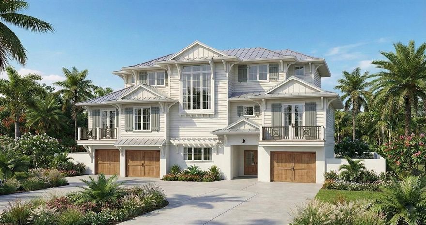 Pre-Construction. To be built. Brought to you by Noah Thomas Builders, a premier luxury builder known for crafting high-end coastal residences with exceptional attention to detail and durability, this stunning new construction home at 592 Juan Anasco Dr offers an unparalleled blend of sophistication, comfort, and waterfront living. Perfectly positioned on a canal-front lot in Longboat Key, this 5-bedroom, 5.5-bath residence is thoughtfully designed to capture the essence of refined coastal living. Expansive windows, soaring ceilings, and a light-filled interior create an inviting atmosphere, while the home’s modern coastal aesthetic is complemented by carefully curated finishes and timeless design elements that elevate every space. The spacious and well-appointed floor plan offers a seamless balance of functionality and privacy, making it ideal for both everyday living and elevated entertaining. Generous living areas provide a welcoming environment for gathering, while the primary suite serves as a true retreat—offering a peaceful escape with a spa-like feel. Each additional bedroom is designed with comfort in mind, providing flexibility for guests, family, or extended stays. Step outside to your private waterfront oasis, where a resort-style setting invites relaxation and effortless entertaining. Whether hosting friends, enjoying quiet evenings by the water, or taking advantage of Florida’s year-round sunshine, this outdoor space is designed to be experienced. With direct canal access, boating enthusiasts will appreciate the ability to enjoy the Intracoastal lifestyle right from their backyard. Built to meet current FEMA guidelines and elevation requirements, this home offers enhanced protection, improved insurance efficiency, and long-term peace of mind—an essential advantage for waterfront properties. The elevated construction is thoughtfully designed to perform in coastal conditions while maintaining both functionality and architectural appeal. Living on Longboat Key means embracing a lifestyle that is both refined and relaxed. Known for its pristine Gulf beaches, world-class golf, and exclusive residential feel, the island offers a quieter, more private alternative to neighboring destinations. Residents enjoy convenient access to the renowned shops and restaurants of St. Armands Circle, the cultural attractions of downtown Sarasota, and nearby marinas, beach clubs, and nature preserves. From morning walks along the shoreline to sunset cruises and evenings of coastal dining, every day feels like a getaway. This is more than a home—it’s a lifestyle defined by waterfront elegance, modern construction standards, and one of Florida’s most sought-after coastal communities. Pricing, availability, and final details subject to adjustment prior to completion.