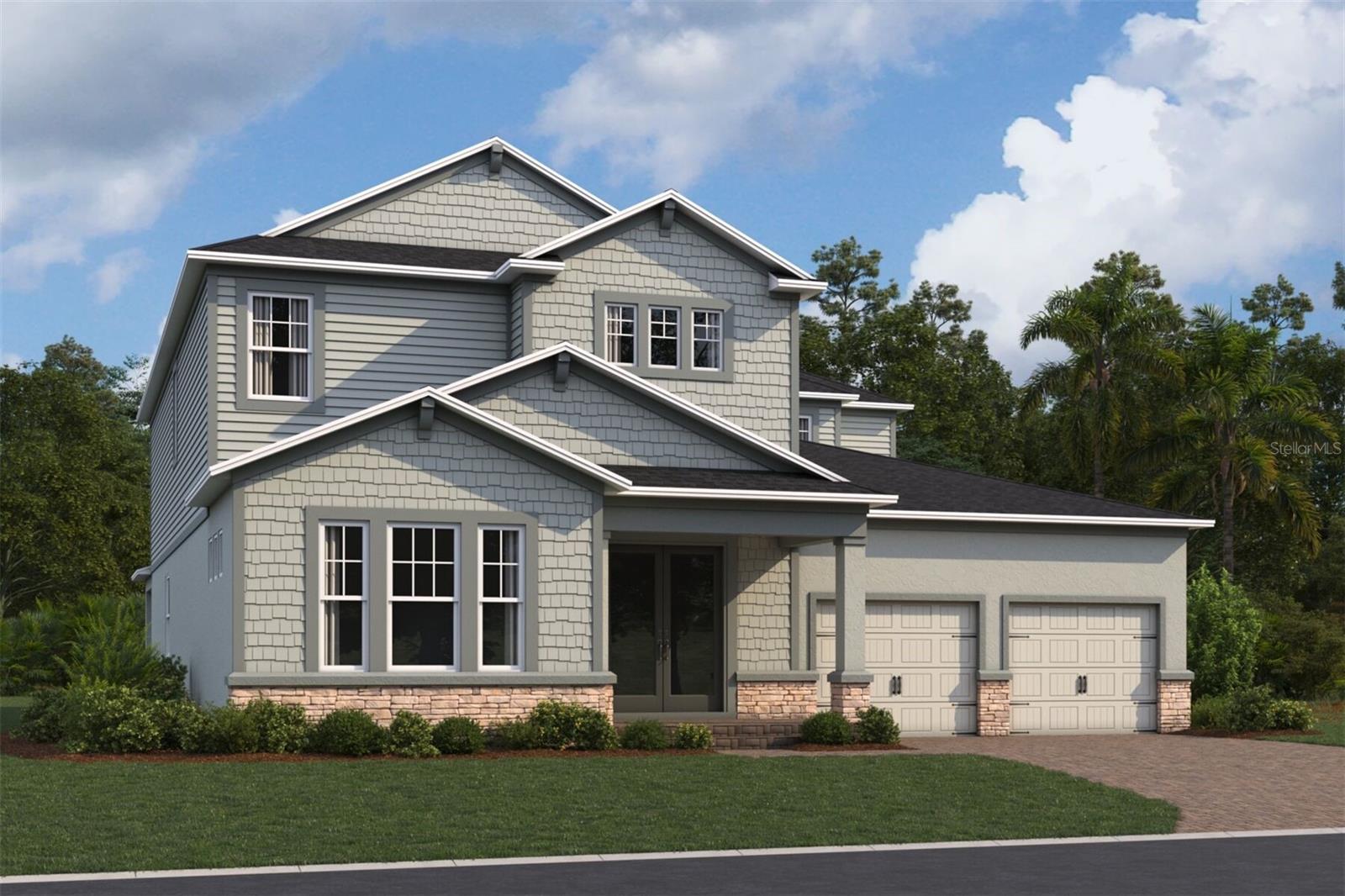 Under Construction. Located at 5420 Park Guell Street Saint Cloud, FL, this new construction home offers exceptional value and thoughtful design elements. This stunning new-build home features 5 bedrooms, 4 full bathrooms, a flex room, a 35' x 10' lanai, a 3-car garage, and more! This impressive new construction home provides ample space for families of all sizes with its generous 5-bedroom, 4-bathroom configuration. The heart of this Saint Cloud home showcases an open-concept living space where the kitchen, dining, and living areas flow seamlessly together, creating the perfect environment for both everyday living and special gatherings with family and friends. The well-designed floorplan features a convenient first-floor owner's bedroom, offering privacy and accessibility. The remaining 4 bedrooms can be found upstairs off the loft. With 4 full bathrooms, morning routines become more manageable even in busy households. The property offers the perfect balance of space, style, and comfort in a desirable Saint Cloud location!
